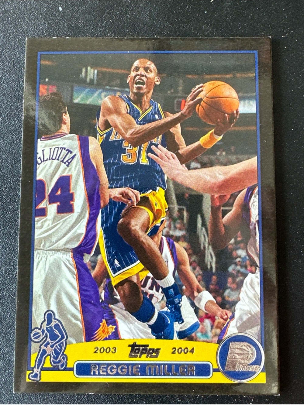 Reggie Miller Topps 2003 Rare Parallel Black Border - 500 Produced Total - LP